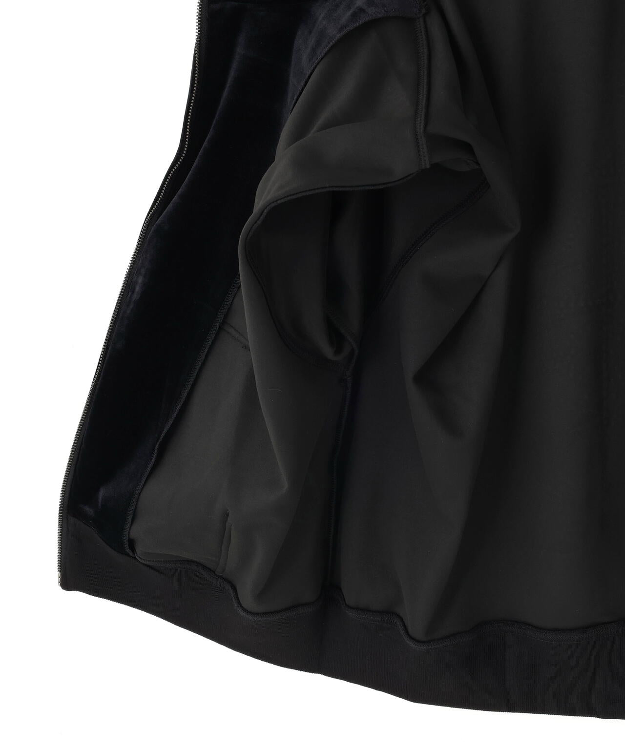 SUPPLIER/サプライヤー/CROSS RHINESTONE VELOUR ZIP HOODIE