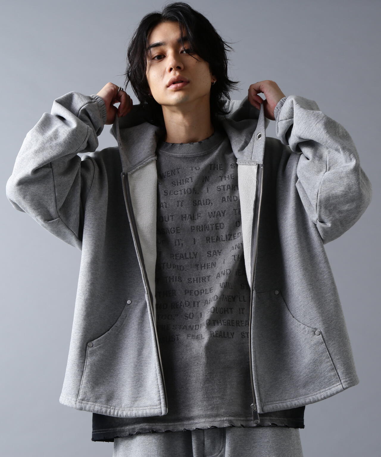 DankeSchon/ダンケシェーン/480HW SWEAT ZIP HOODIE
