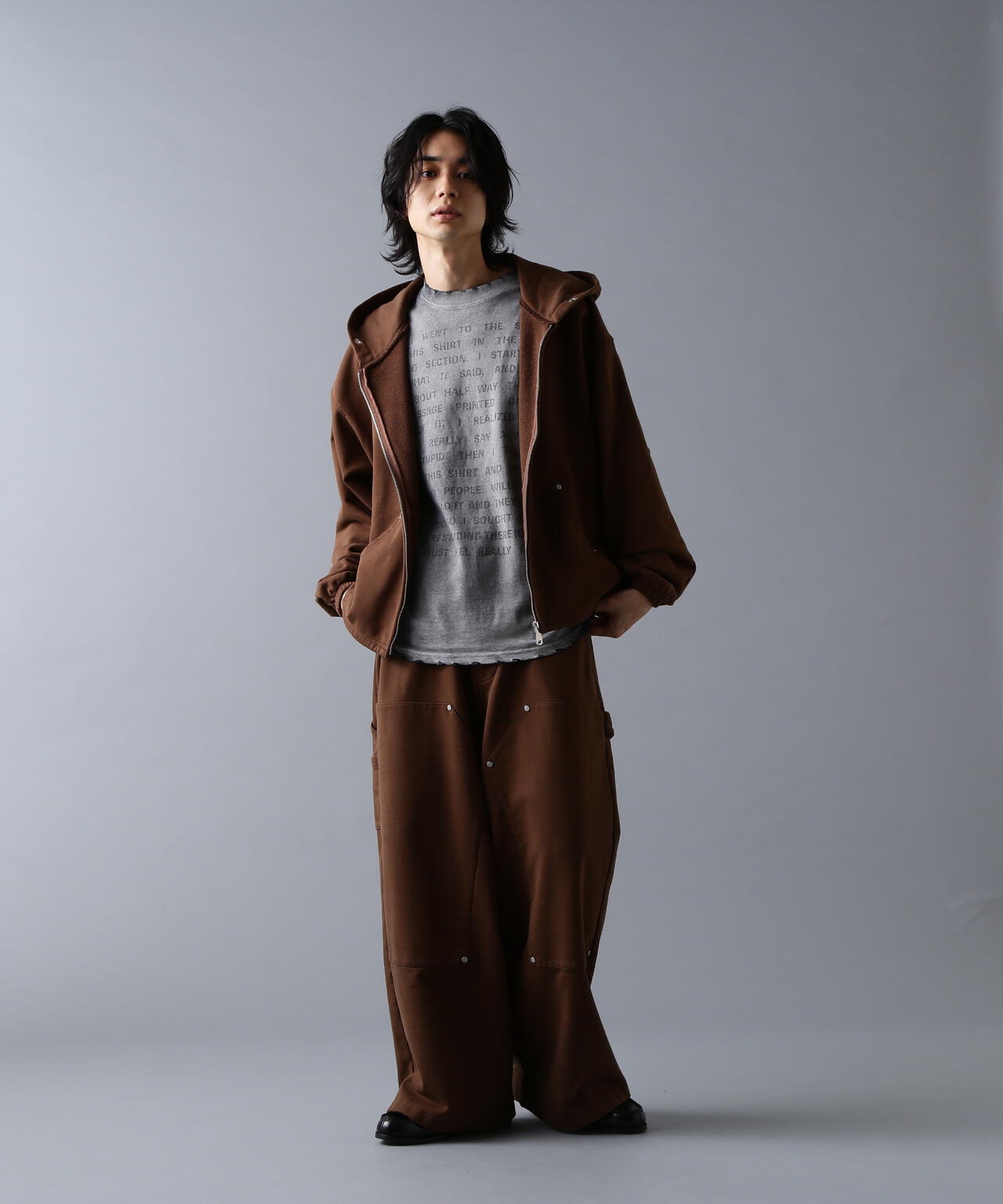 DankeSchon/ダンケシェーン/480HW SWEAT ZIP HOODIE