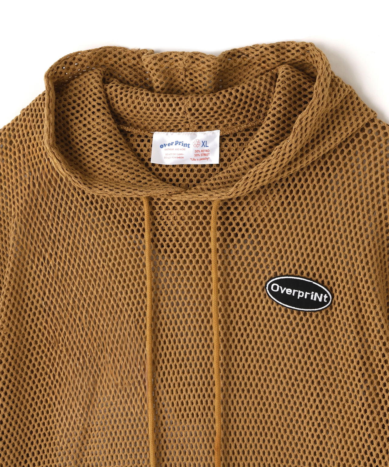 overprint/オーバープリント/MESH HOODIE