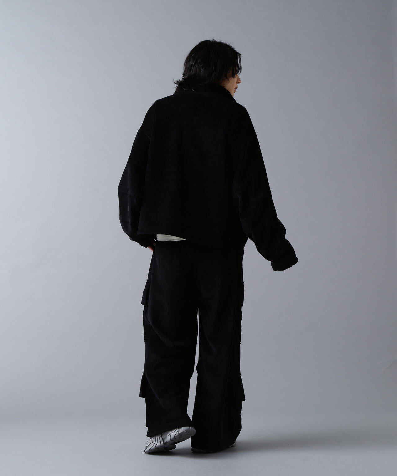 DankeSchon/ダンケシェーン/W-FACE VELOUR HALF ZIP STAND