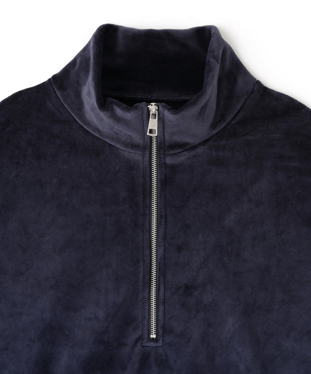 DankeSchon/ダンケシェーン/W-FACE VELOUR HALF ZIP STAND