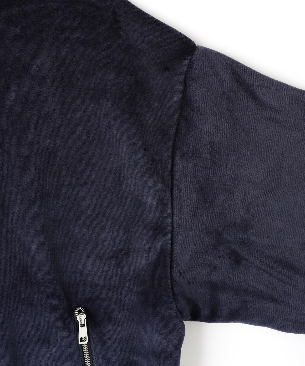 DankeSchon/ダンケシェーン/W-FACE VELOUR HALF ZIP STAND