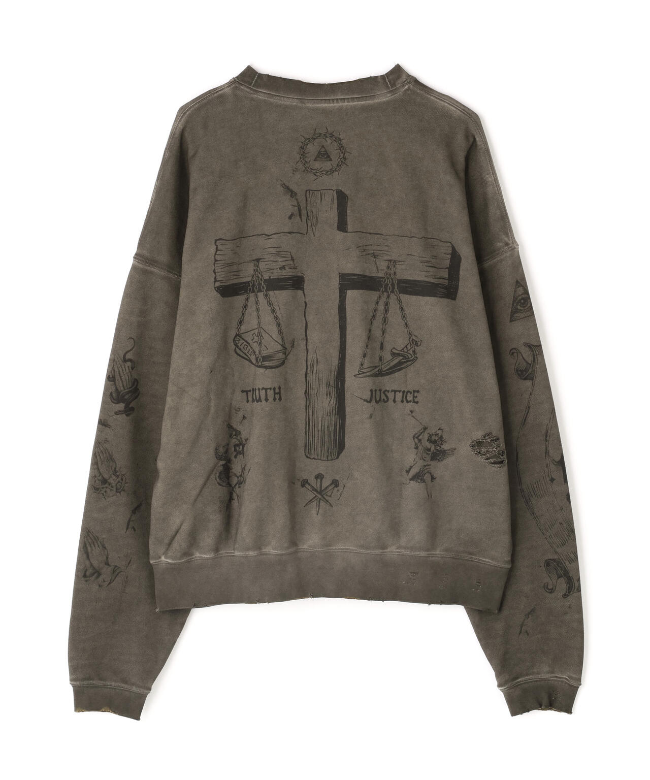 DankeSchon/ダンケシェーン/BURN CREWNECK SWEAT