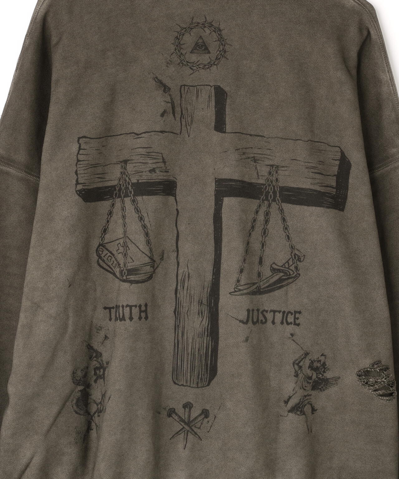 DankeSchon/ダンケシェーン/BURN CREWNECK SWEAT