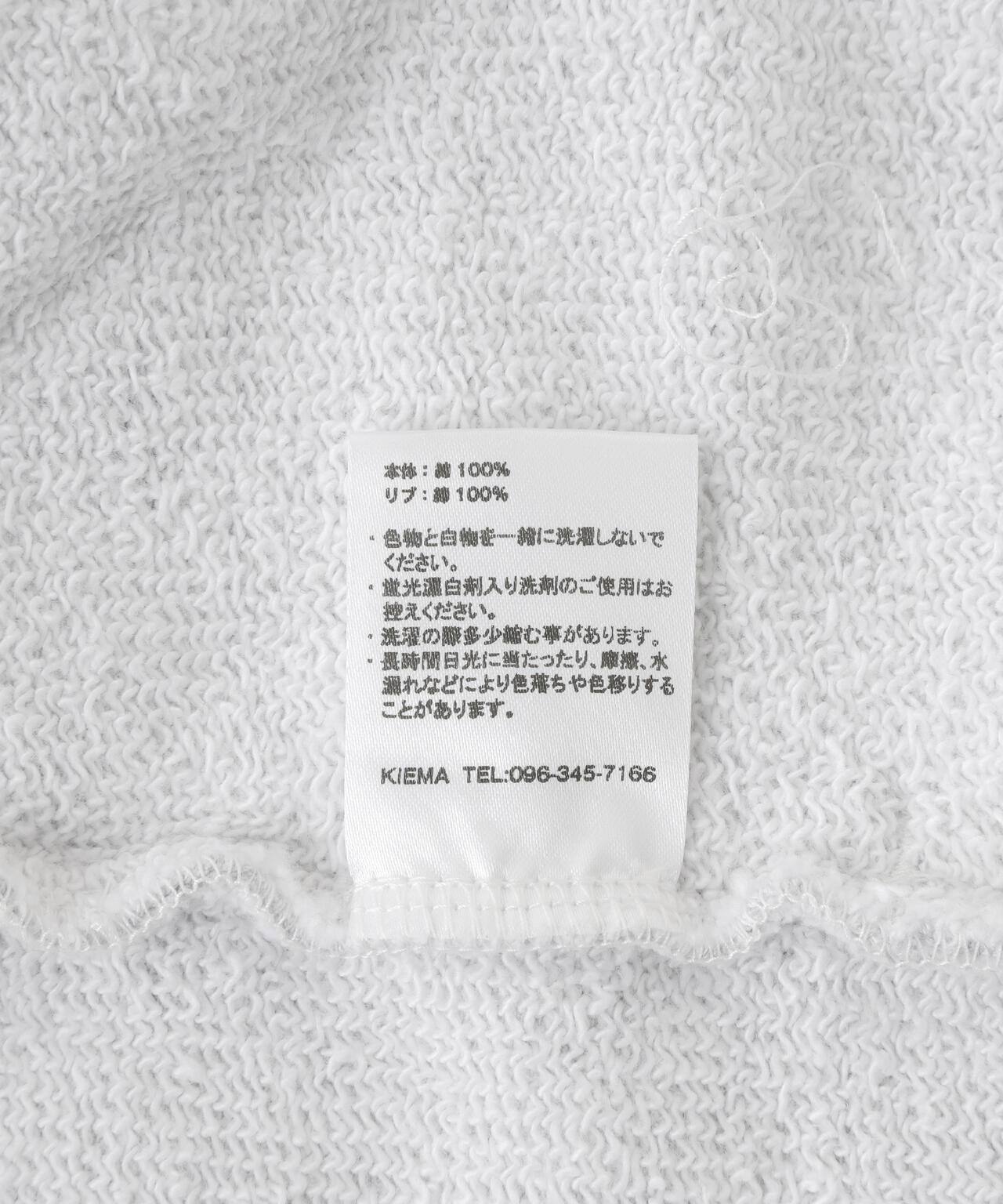 KiEMA/キーマ/HALF SLEEVE SWEATSHIRT