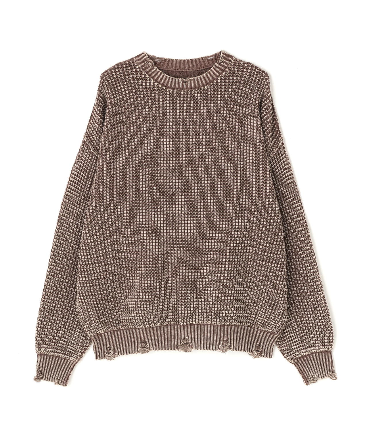 DankeSchon/ダンケシェーン/PIGMENT CHEMICAL AZE CREWNECK