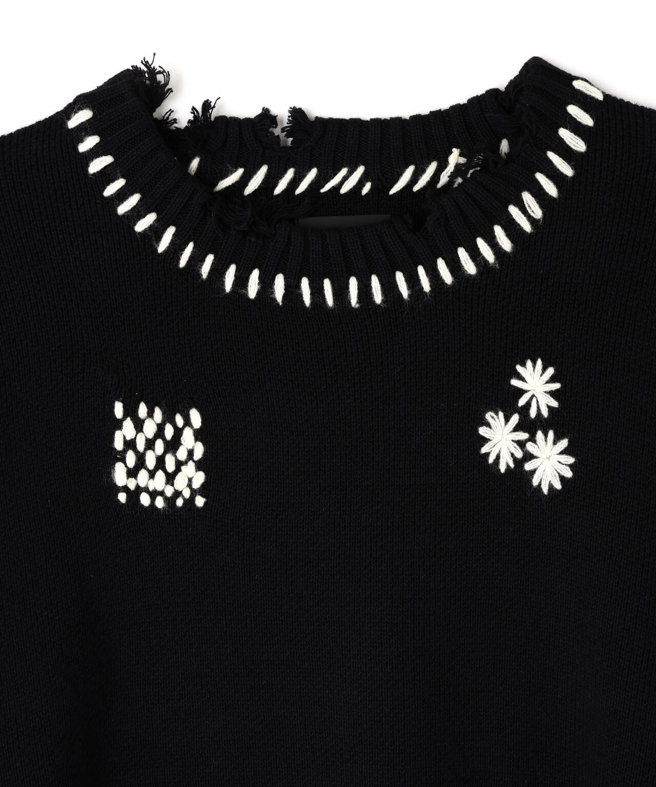 DankeSchon/ダンケシェーン/HAND STITCH KNIT CREWNECK