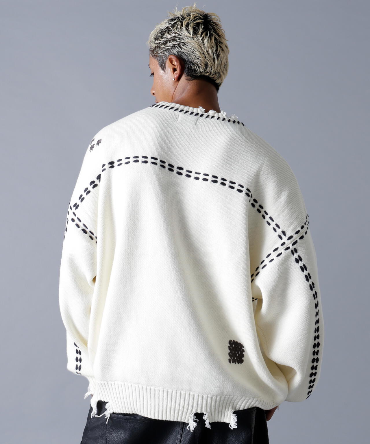 DankeSchon/ダンケシェーン/HAND STITCH KNIT CREWNECK