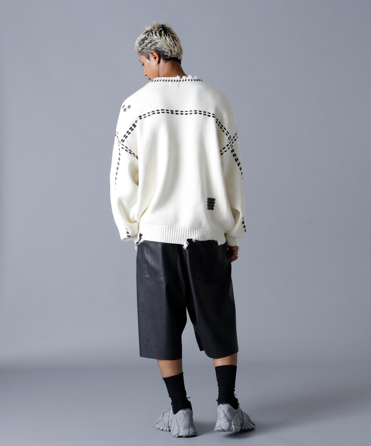 DankeSchon/ダンケシェーン/HAND STITCH KNIT CREWNECK