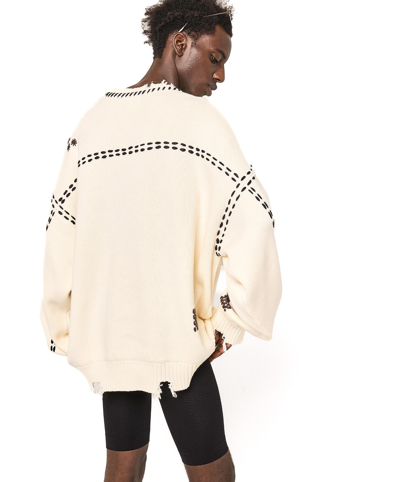 DankeSchon/ダンケシェーン/HAND STITCH KNIT CREWNECK