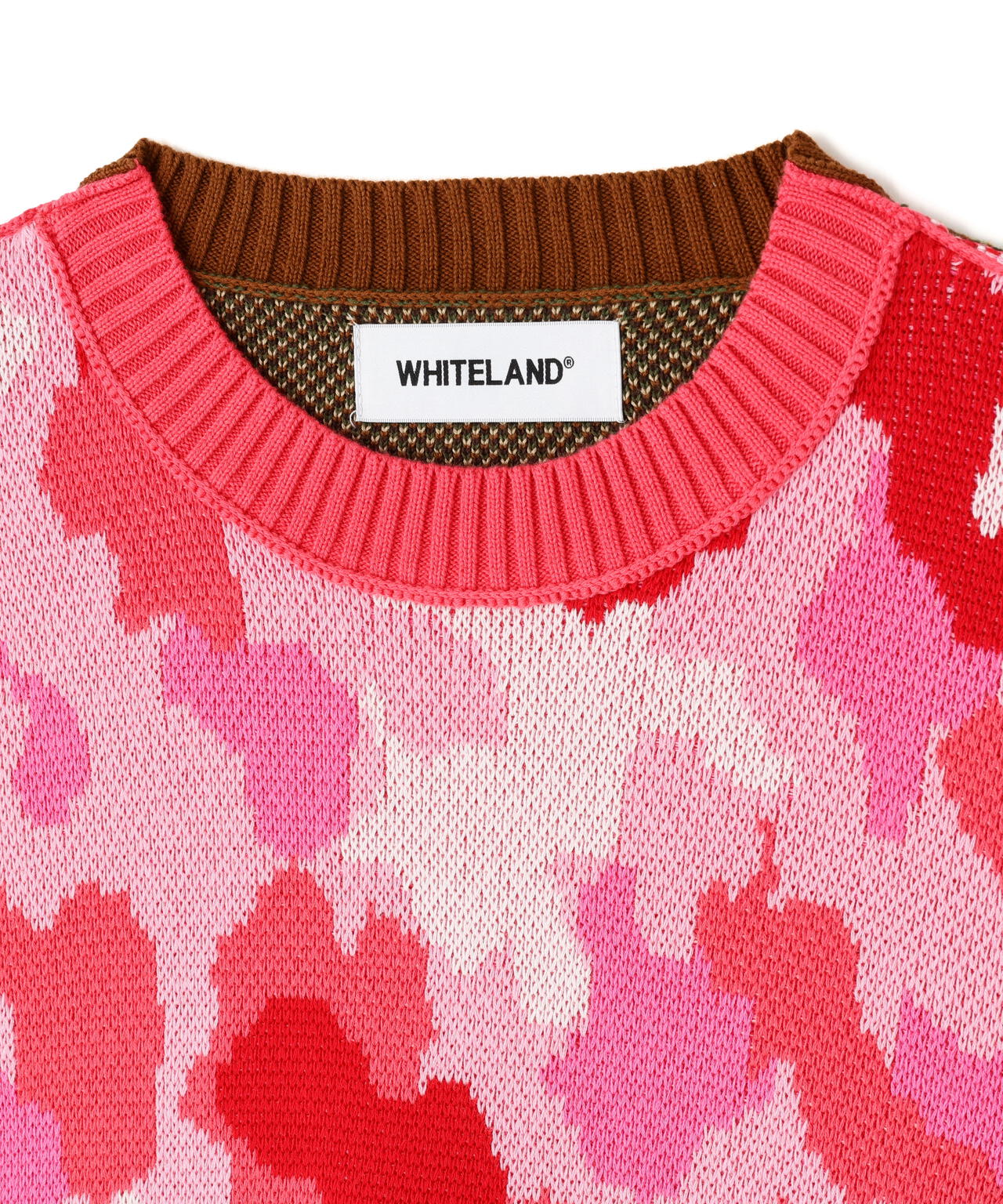 WHITELAND/ホワイトランド/CAMO LINKING KNIT