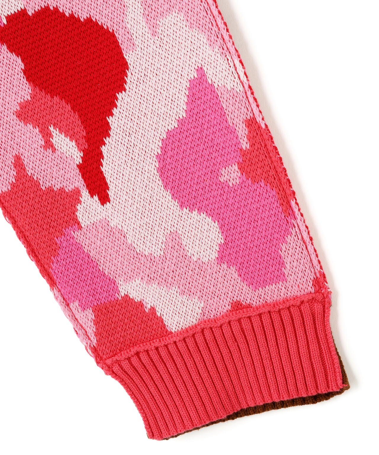 WHITELAND/ホワイトランド/CAMO LINKING KNIT