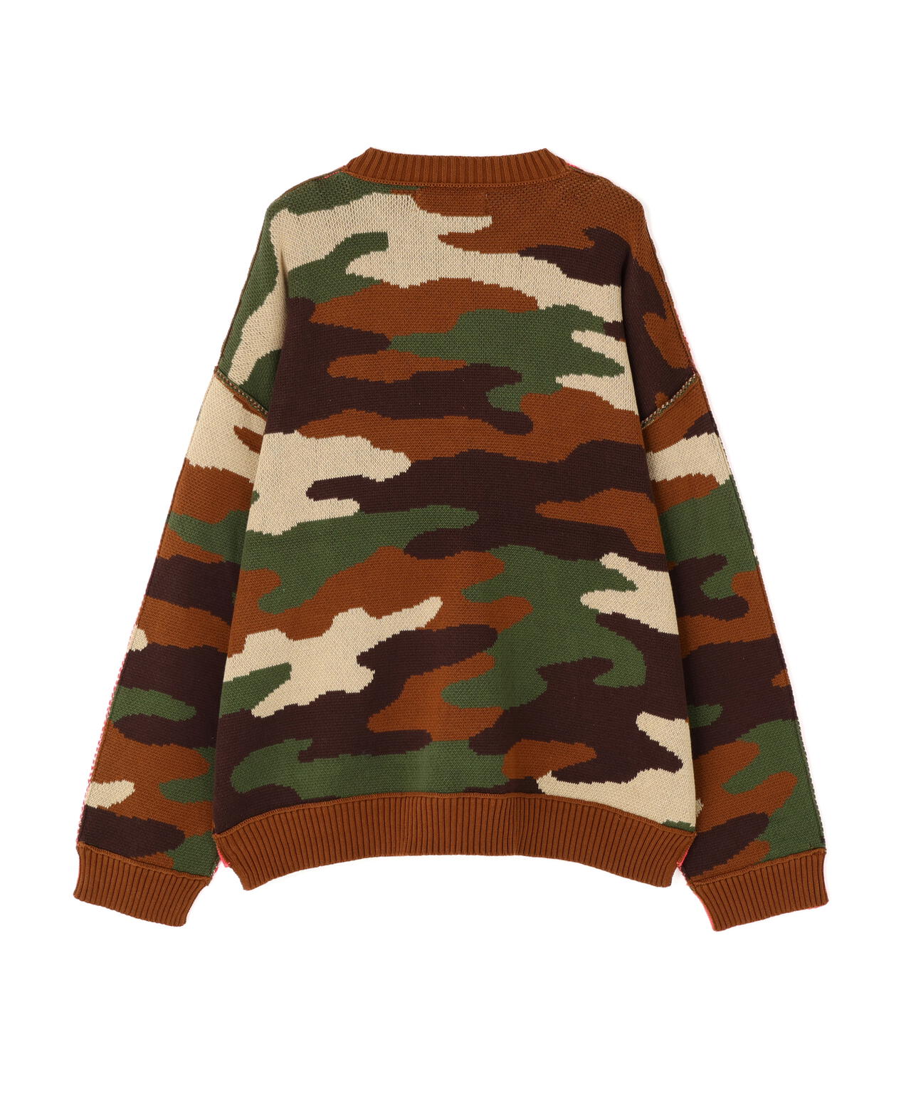 WHITELAND/ホワイトランド/CAMO LINKING KNIT