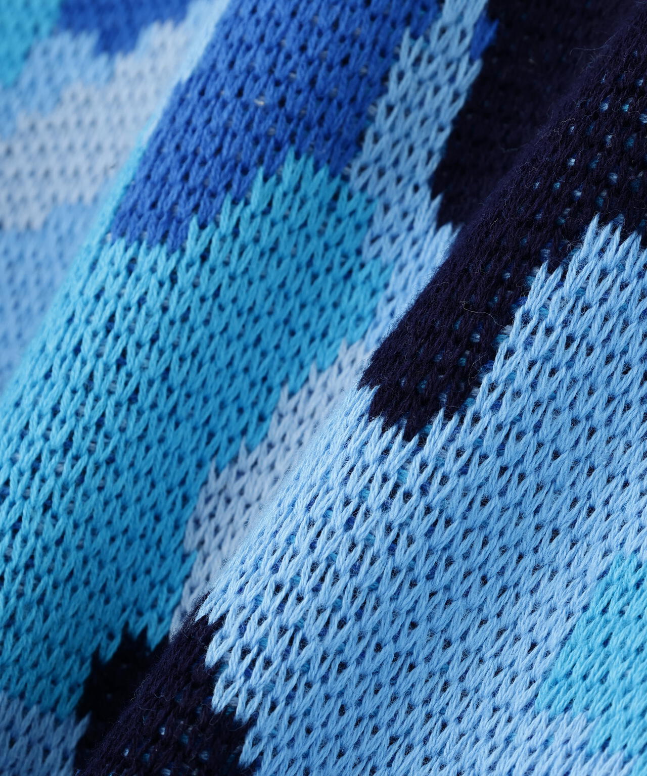 WHITELAND/ホワイトランド/CAMO LINKING KNIT
