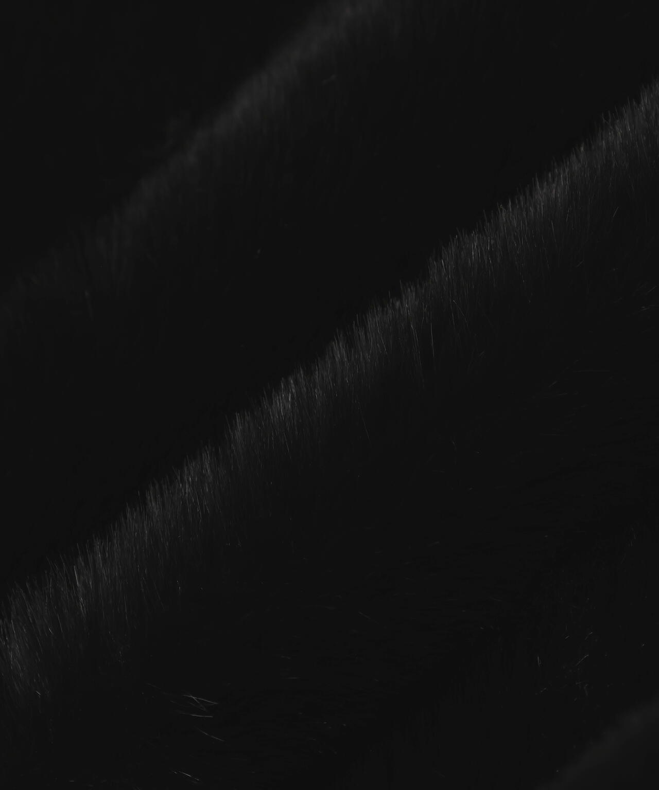 DankeSchon/ダンケシェーン/ECO FUR HOOD BLOUSON BLACK