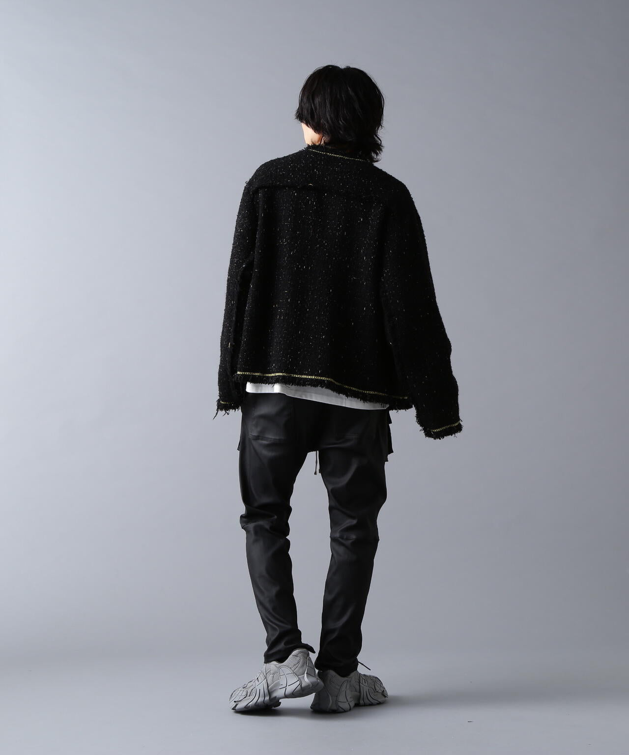 DankeSchon/ダンケシェーン/CHAIN EMBROIDERY TWEED JACKET
