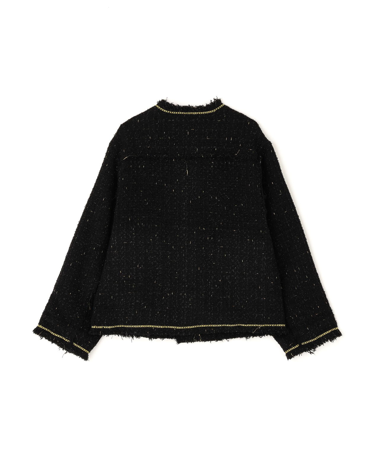 DankeSchon/ダンケシェーン/CHAIN EMBROIDERY TWEED JACKET