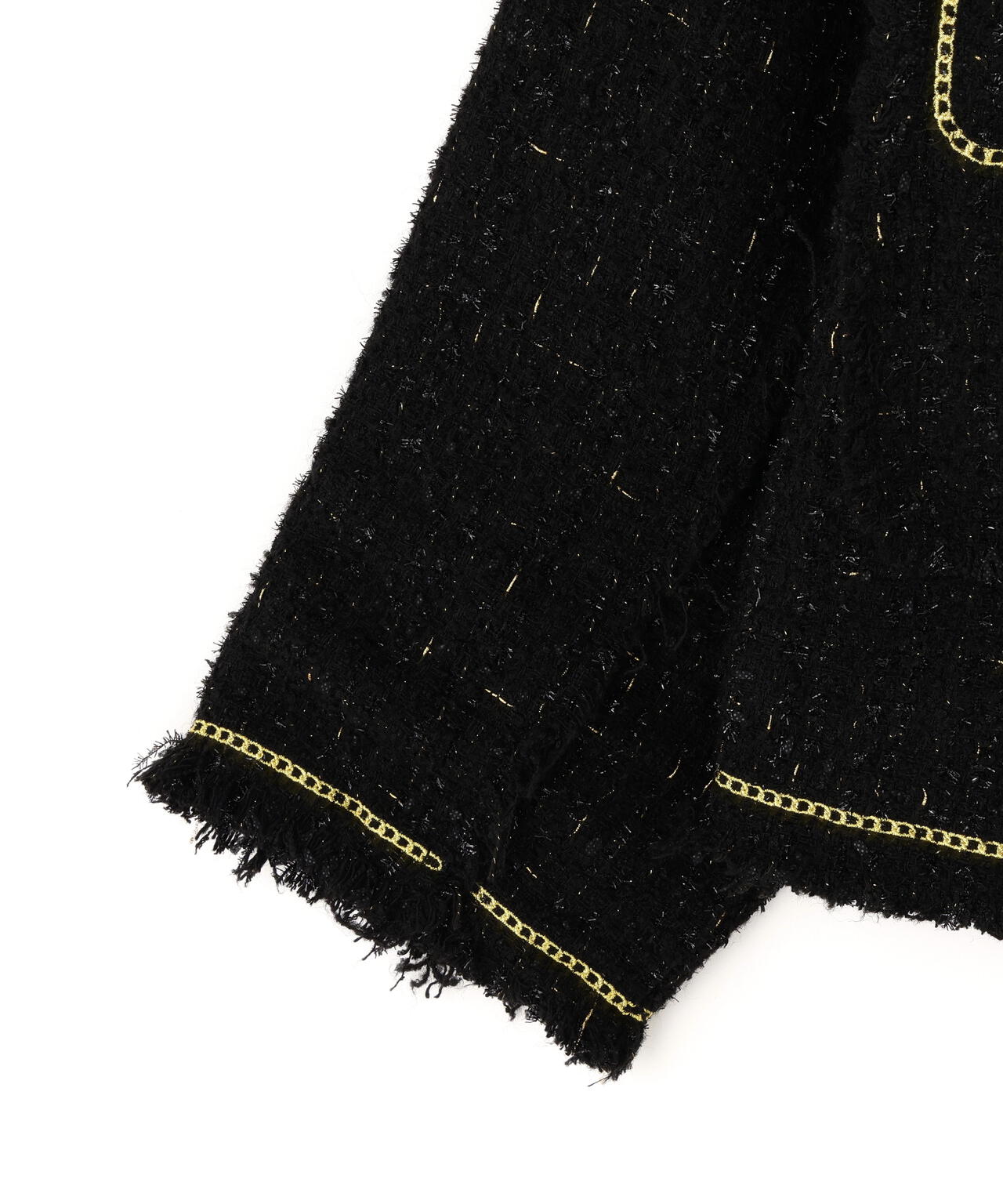 DankeSchon/ダンケシェーン/CHAIN EMBROIDERY TWEED JACKET