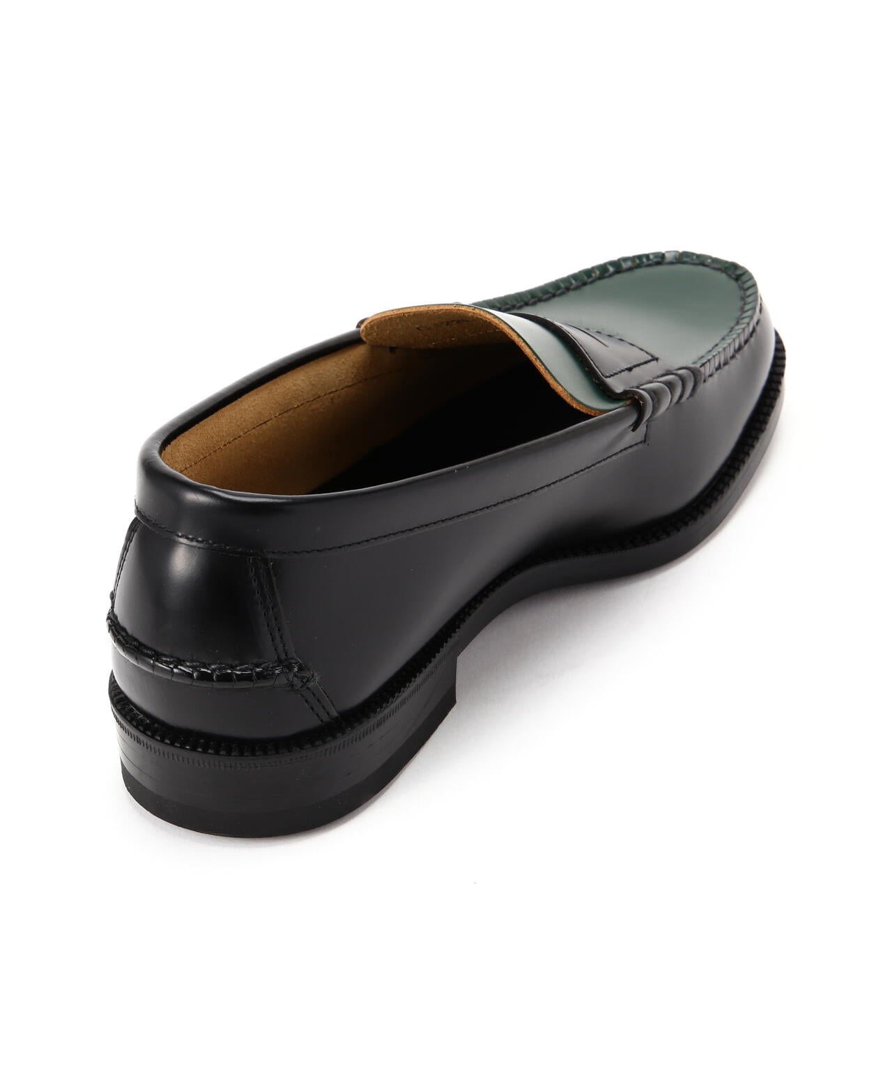 The Kenford Fineshoes/ケンフォードファインシューズ/COIN LOAFERS BLACK×GREEN