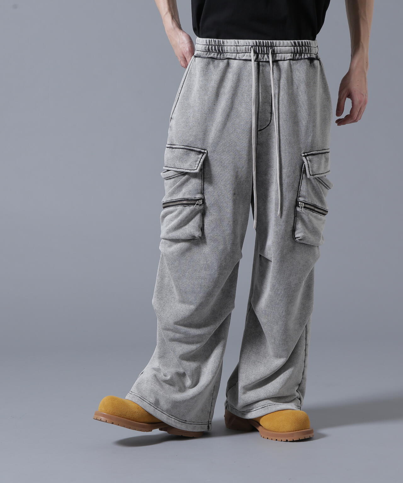 【WEB&DEPOT限定】DankeSchon/ダンケシェーン/SWEAT W-POCKET CARGO PANTS