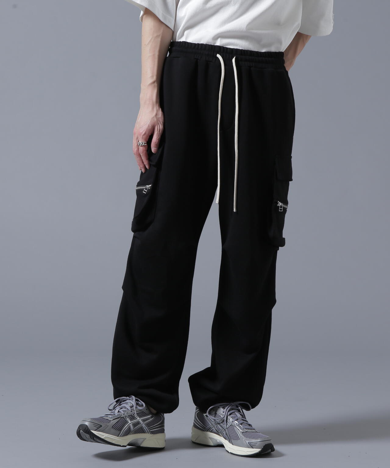 【WEB&DEPOT限定】DankeSchon/ダンケシェーン/SWEAT W-POCKET CARGO PANTS