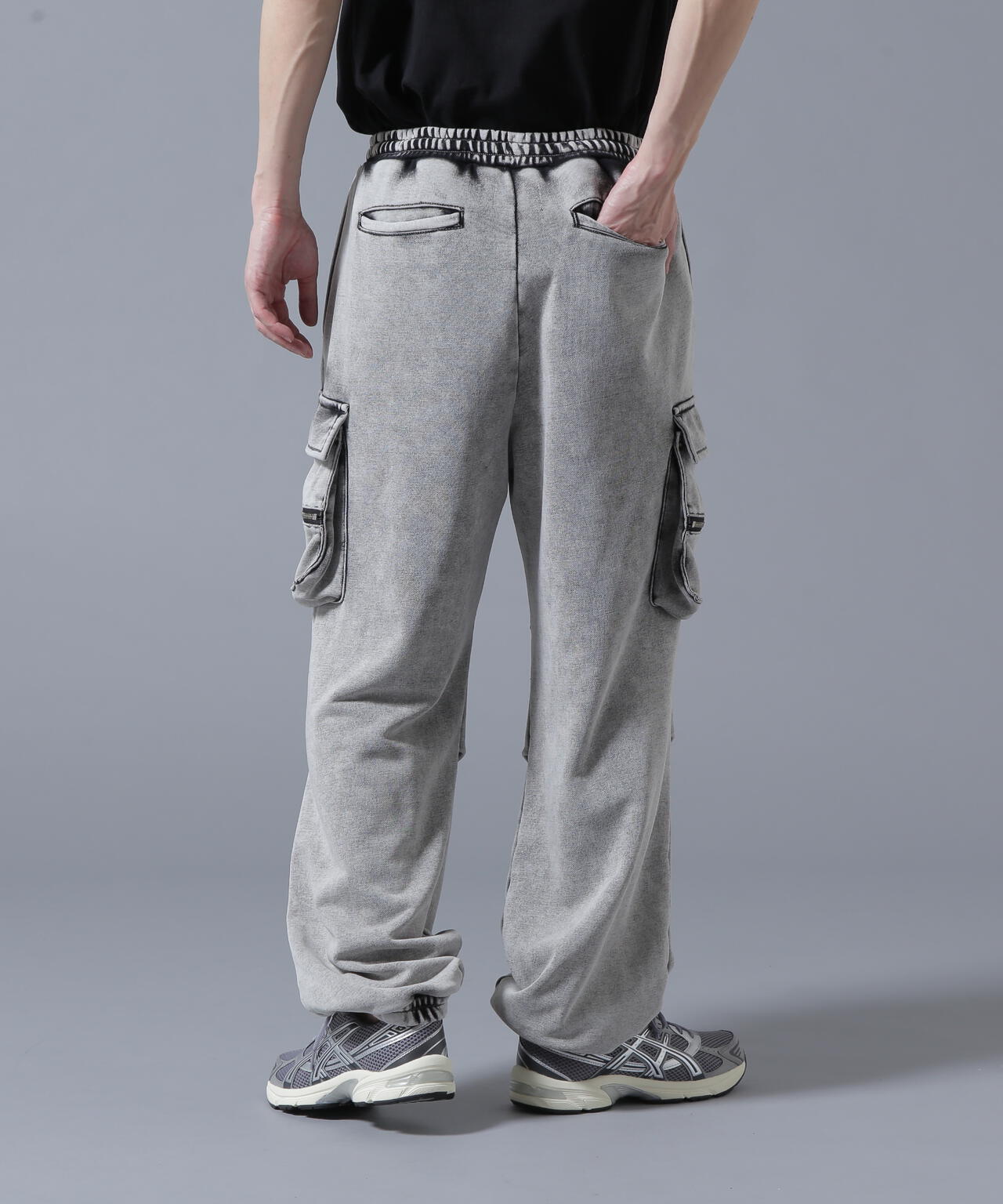 【WEB&DEPOT限定】DankeSchon/ダンケシェーン/SWEAT W-POCKET CARGO PANTS