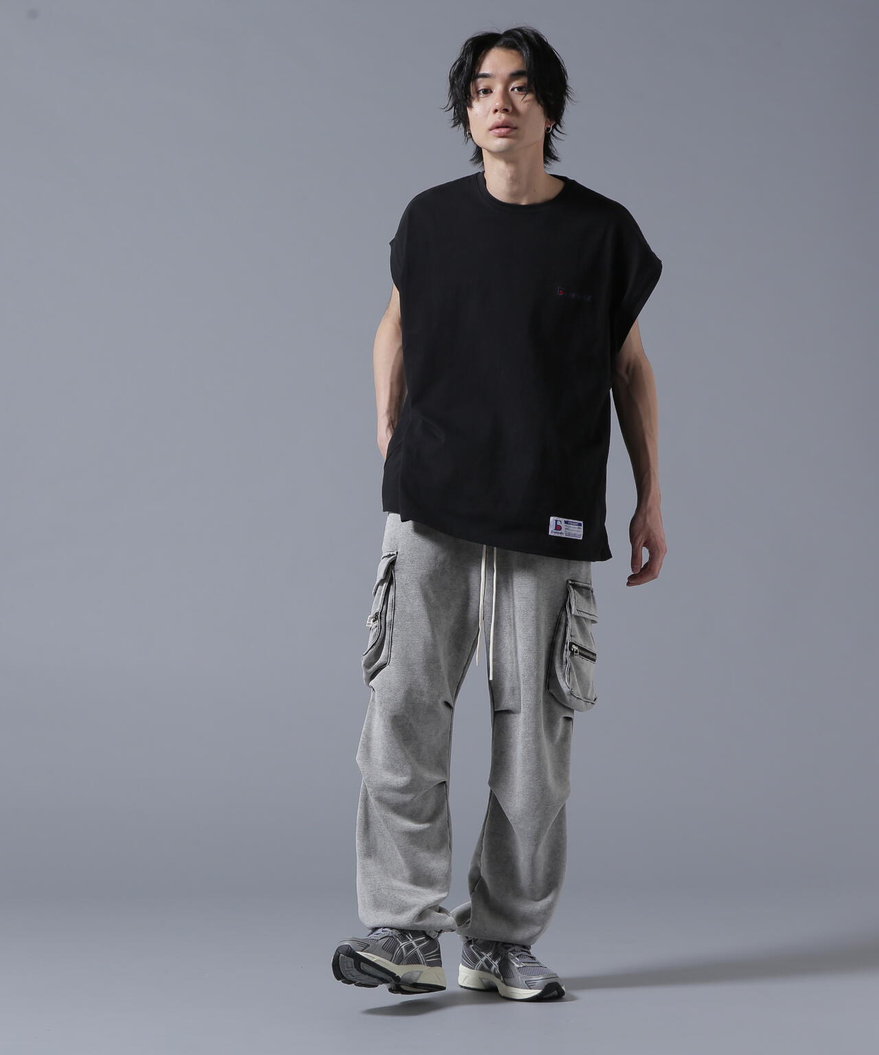 【WEB&DEPOT限定】DankeSchon/ダンケシェーン/SWEAT W-POCKET CARGO PANTS