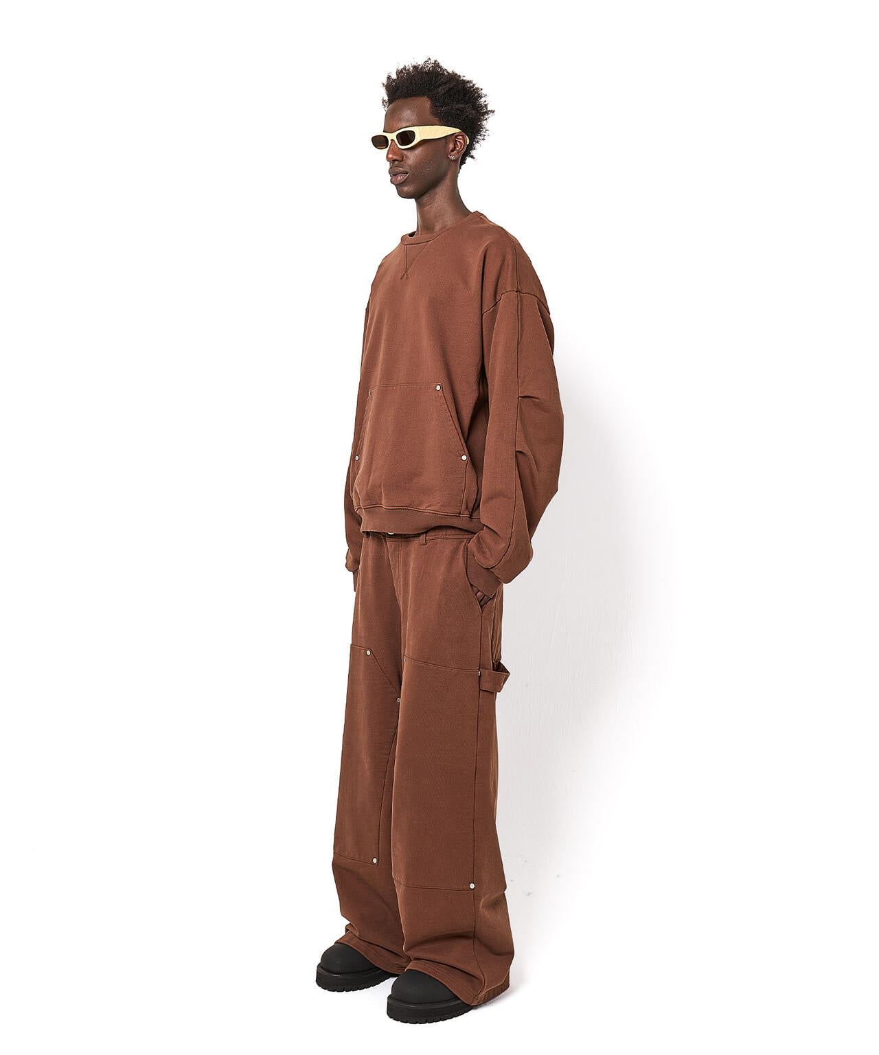 DankeSchon/ダンケシェーン/480HW SWEAT W-KNEE PAINTER PANTS