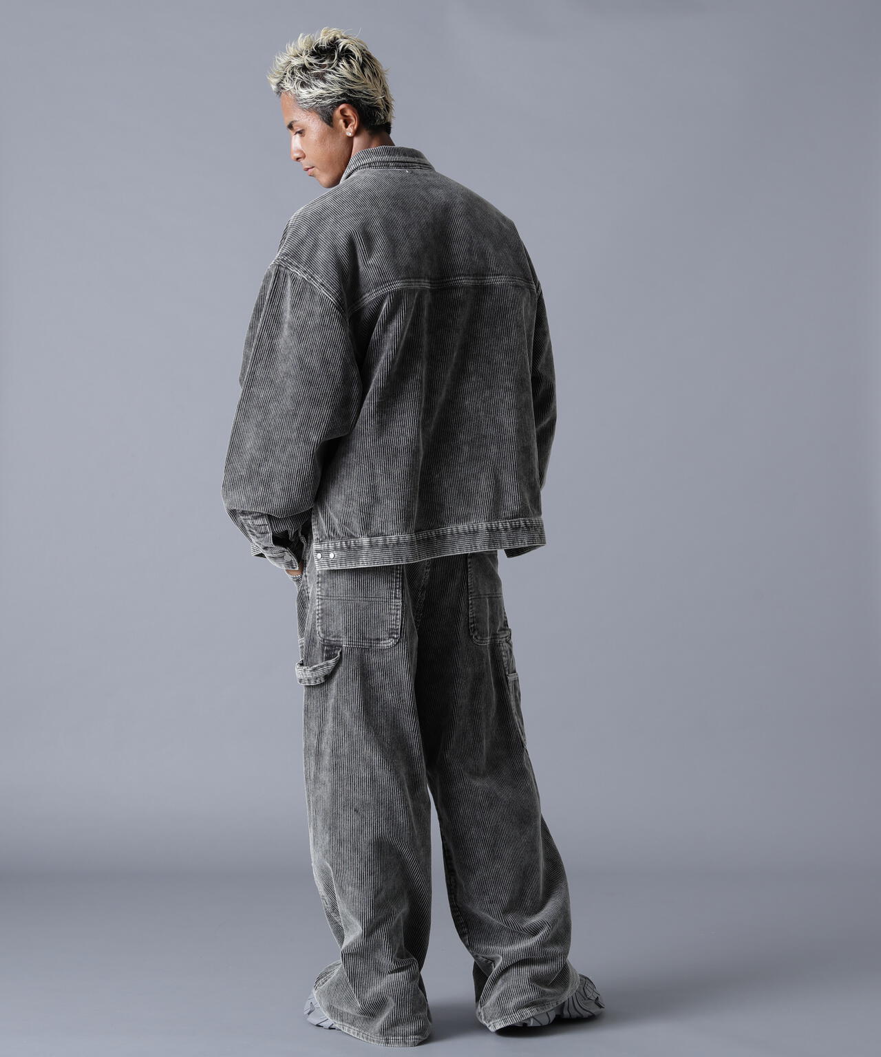 DankeSchon/ダンケシェーン/8WELL COURDUROY CHEMICAL W-KNEE PANTS