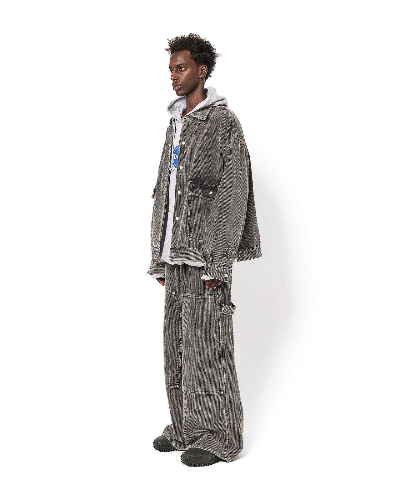 DankeSchon/ダンケシェーン/8WELL COURDUROY CHEMICAL W-KNEE PANTS