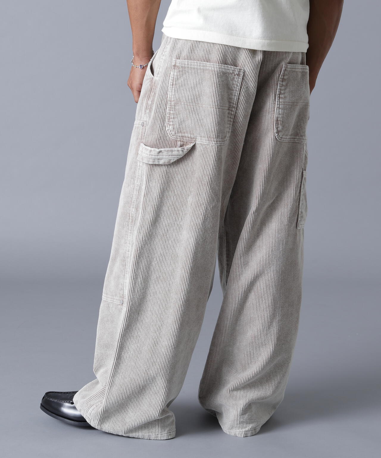 DankeSchon/ダンケシェーン/8WELL COURDUROY CHEMICAL W-KNEE PANTS