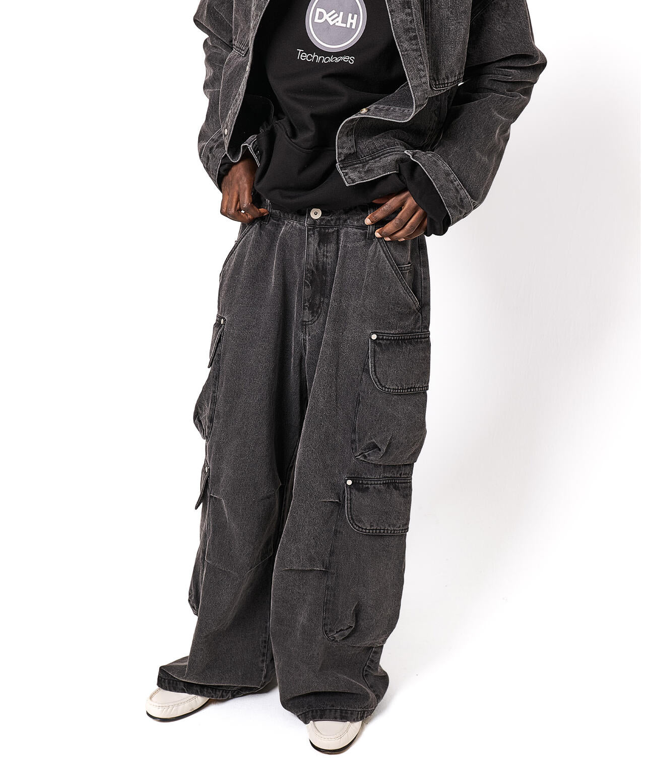 DankeSchon/ダンケシェーン/12OZ CHEMICAL DENIM CARGO PANTS