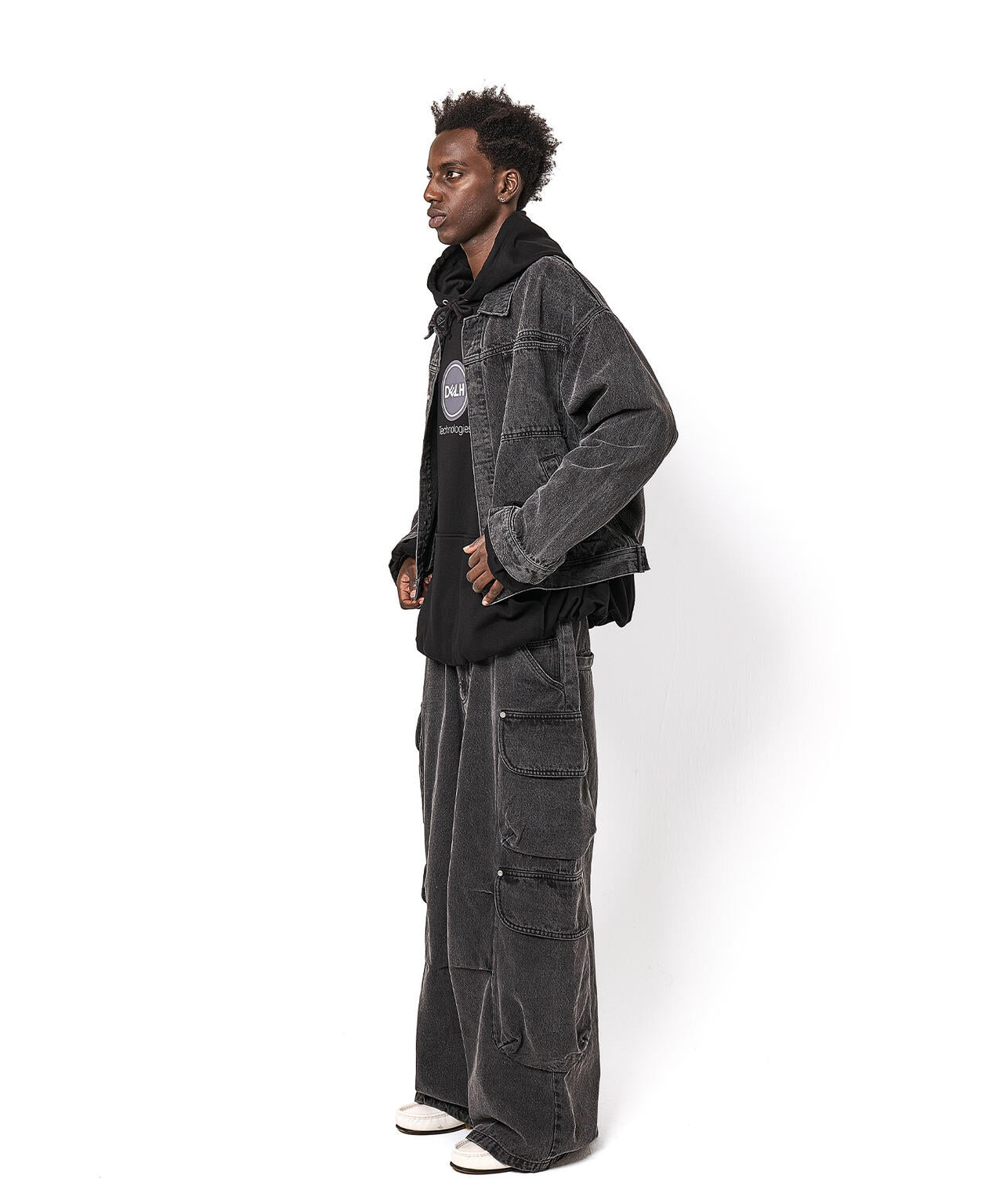 DankeSchon/ダンケシェーン/12OZ CHEMICAL DENIM CARGO PANTS