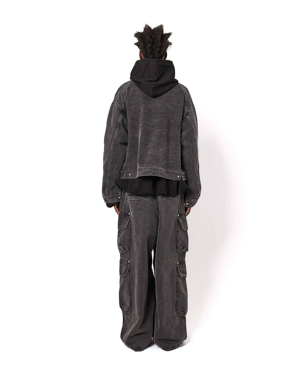 DankeSchon/ダンケシェーン/12OZ CHEMICAL DENIM CARGO PANTS