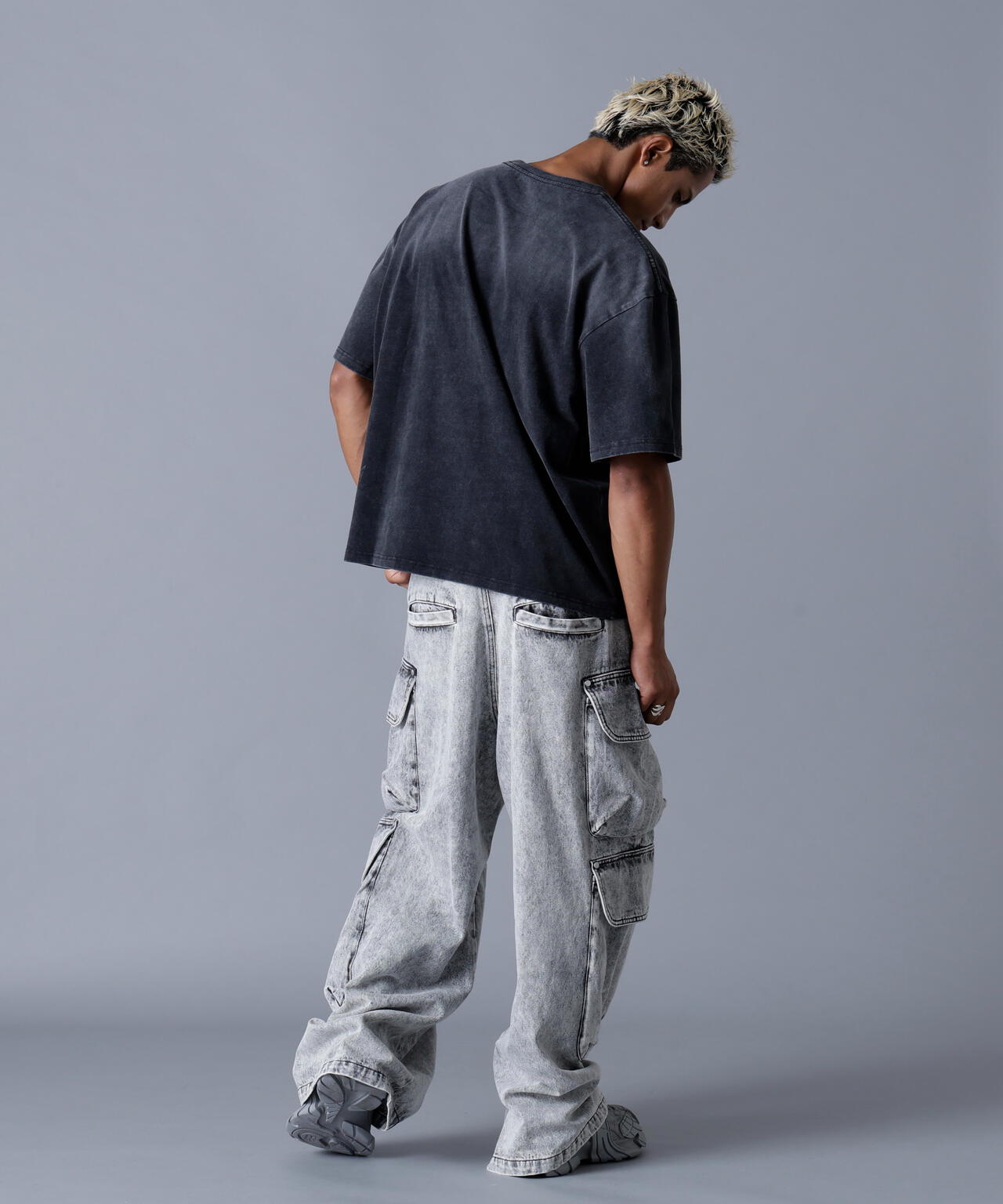 DankeSchon/ダンケシェーン/12OZ CHEMICAL DENIM CARGO PANTS