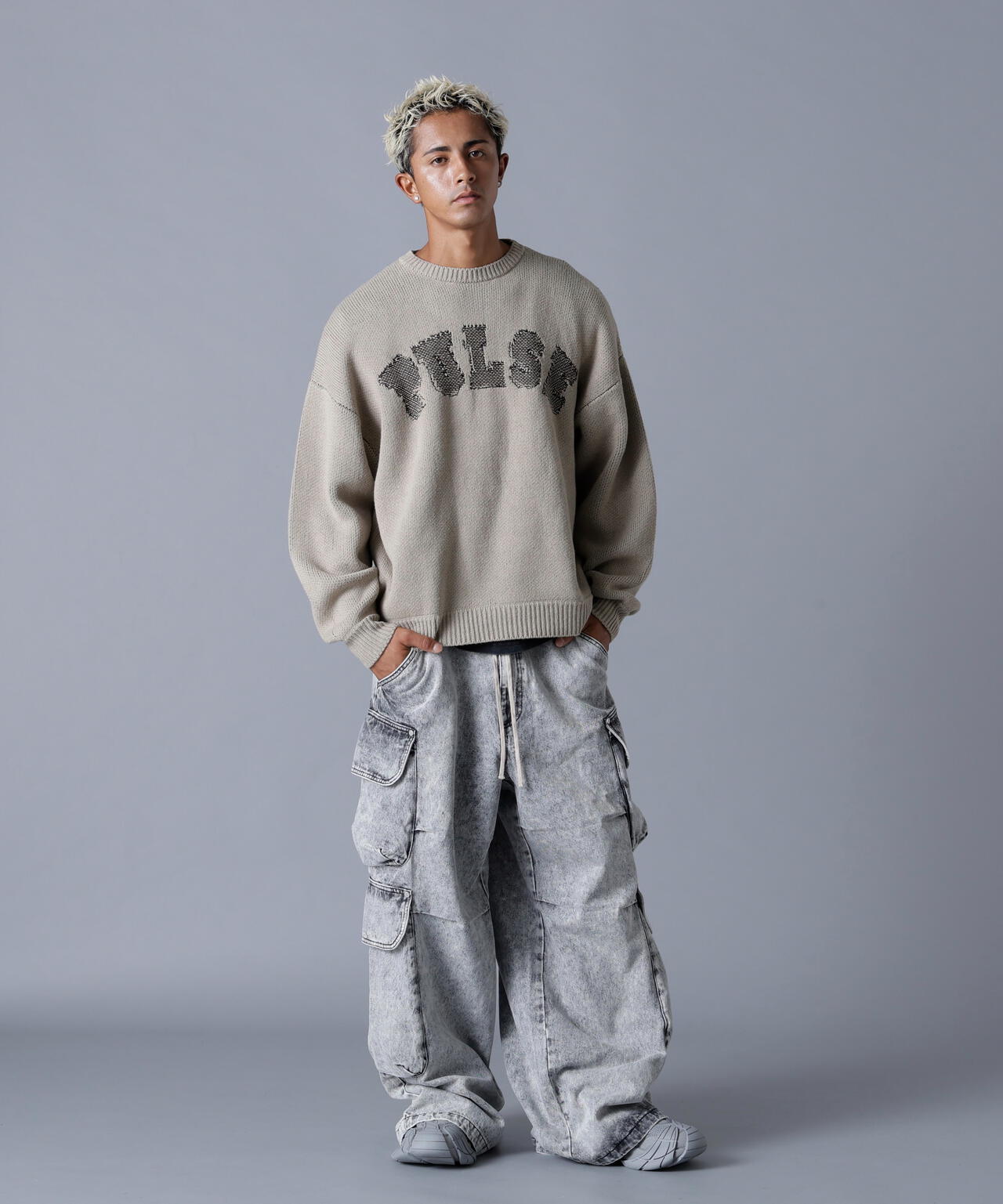 DankeSchon/ダンケシェーン/12OZ CHEMICAL DENIM CARGO PANTS