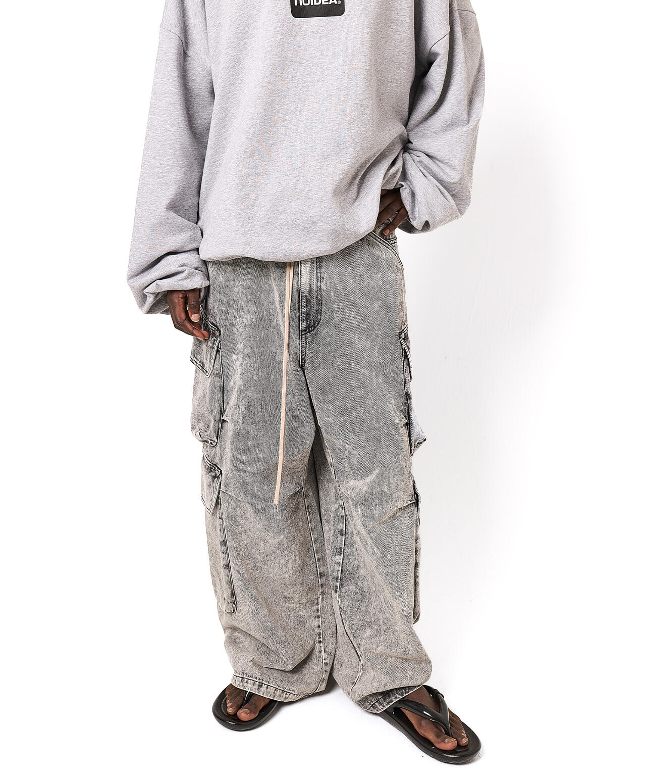 DankeSchon/ダンケシェーン/12OZ CHEMICAL DENIM CARGO PANTS
