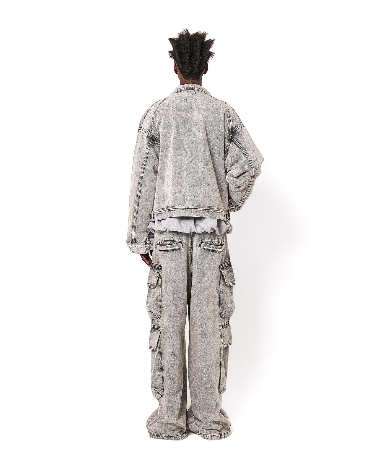 DankeSchon/ダンケシェーン/12OZ CHEMICAL DENIM CARGO PANTS
