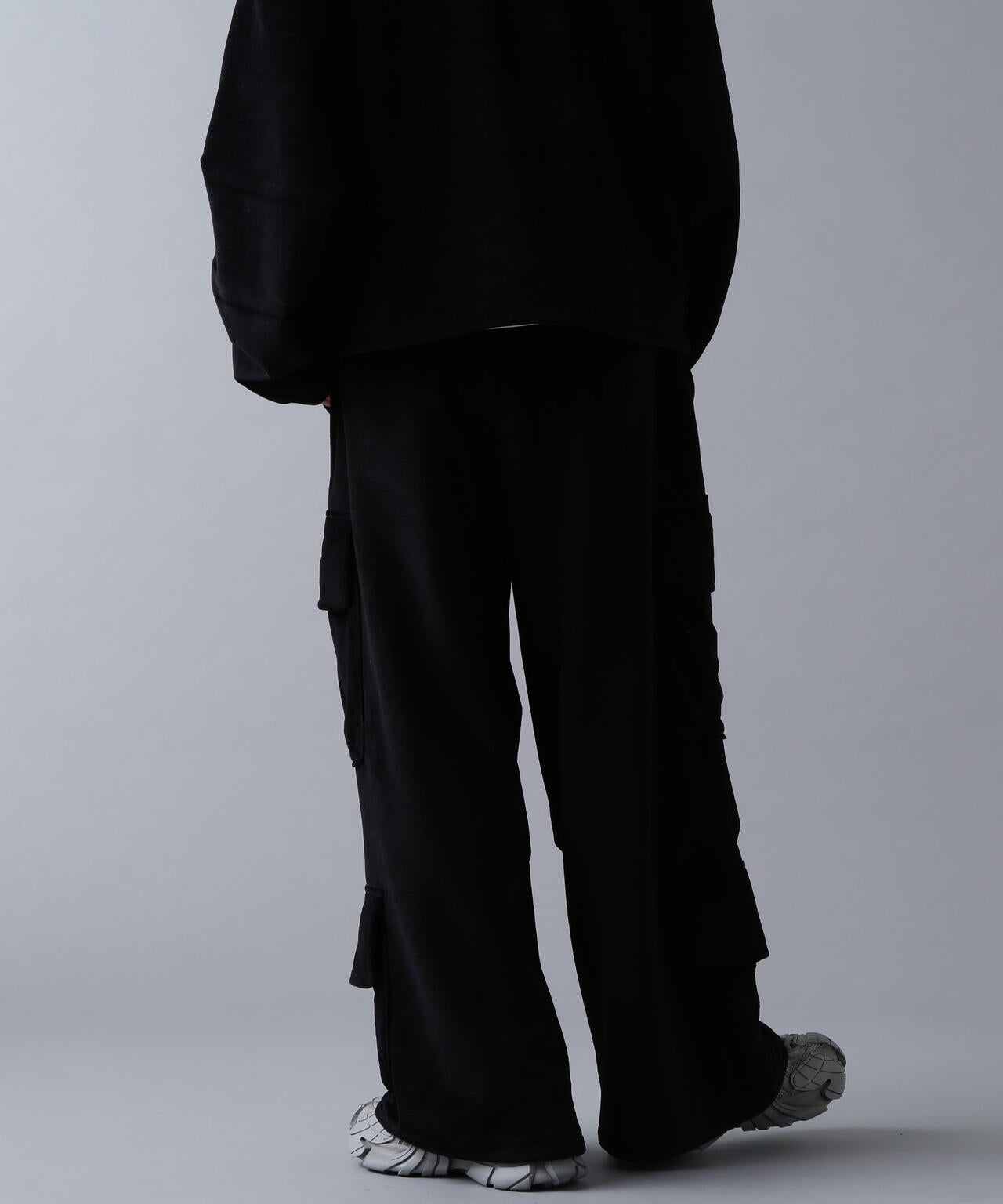 DankeSchon/ダンケシェーン/WFACE VELOUR FLARE CARGO PANTS