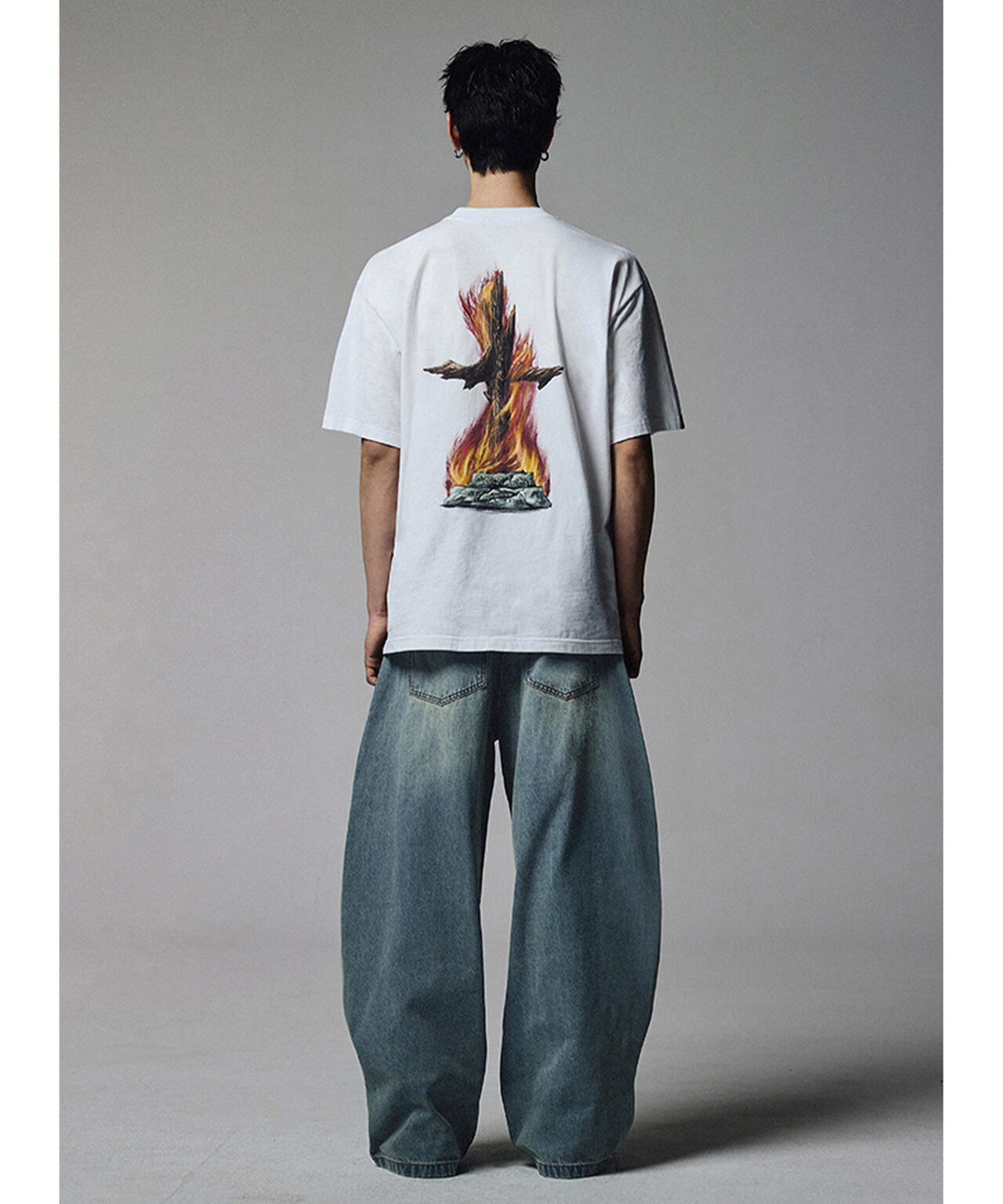NOT4NERD/ノットフォーナード/LINEN CURVED WIDE PANTS