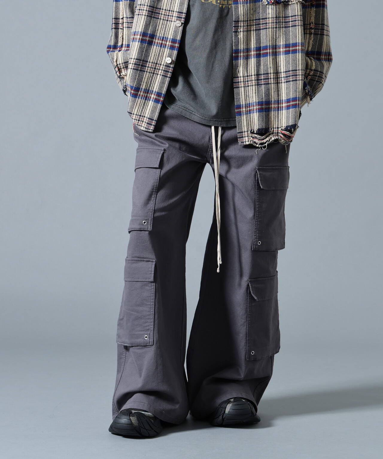 【WEB&DEPOT限定】DankeSchon/ダンケシェーン/ST TWILL FLARE CARGO PANTS