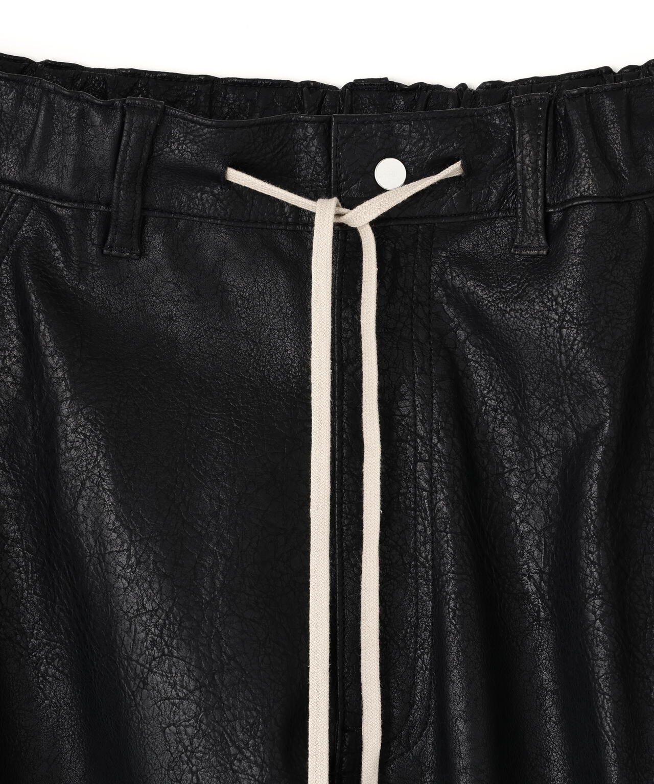 DankeSchon/ダンケシェーン/PU LEAHER BAGGY CARGO PANTS