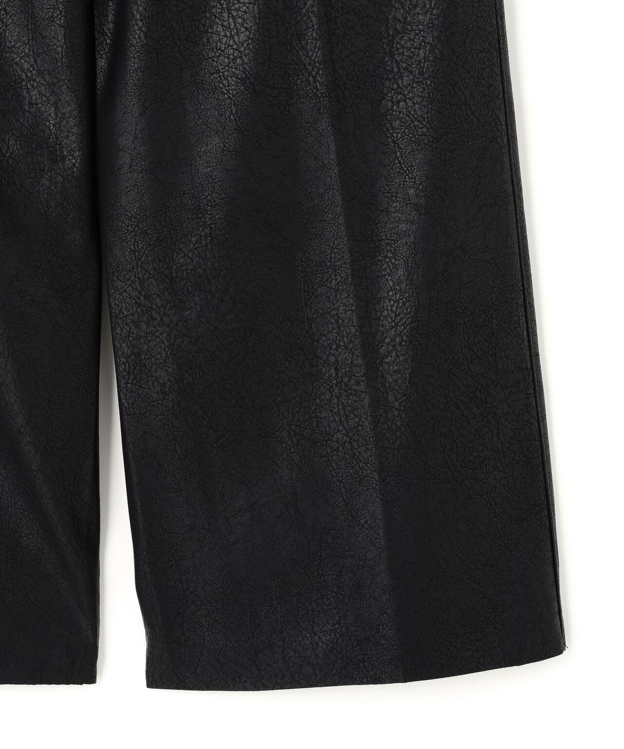DankeSchon/ダンケシェーン/PU LEAHER BAGGY CARGO PANTS