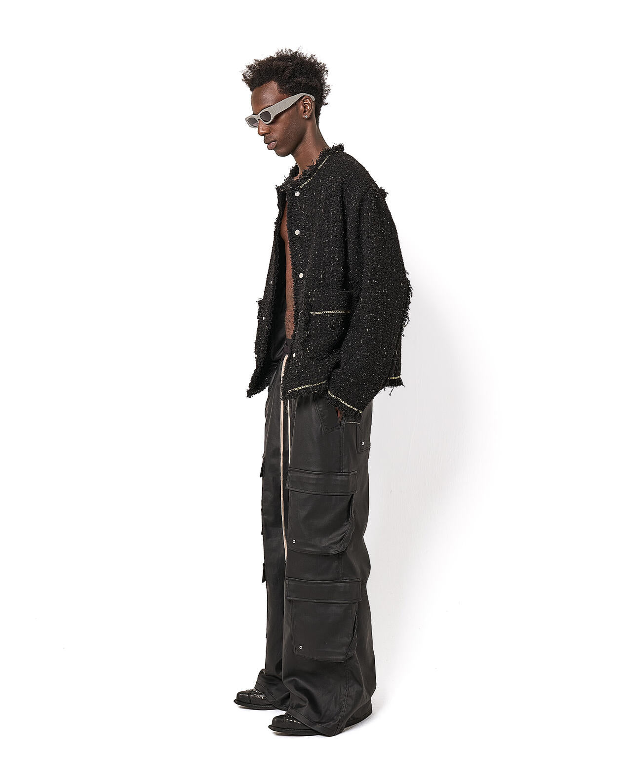 DankeSchon/ダンケシェーン/COATING FLARE CARGO PANTS