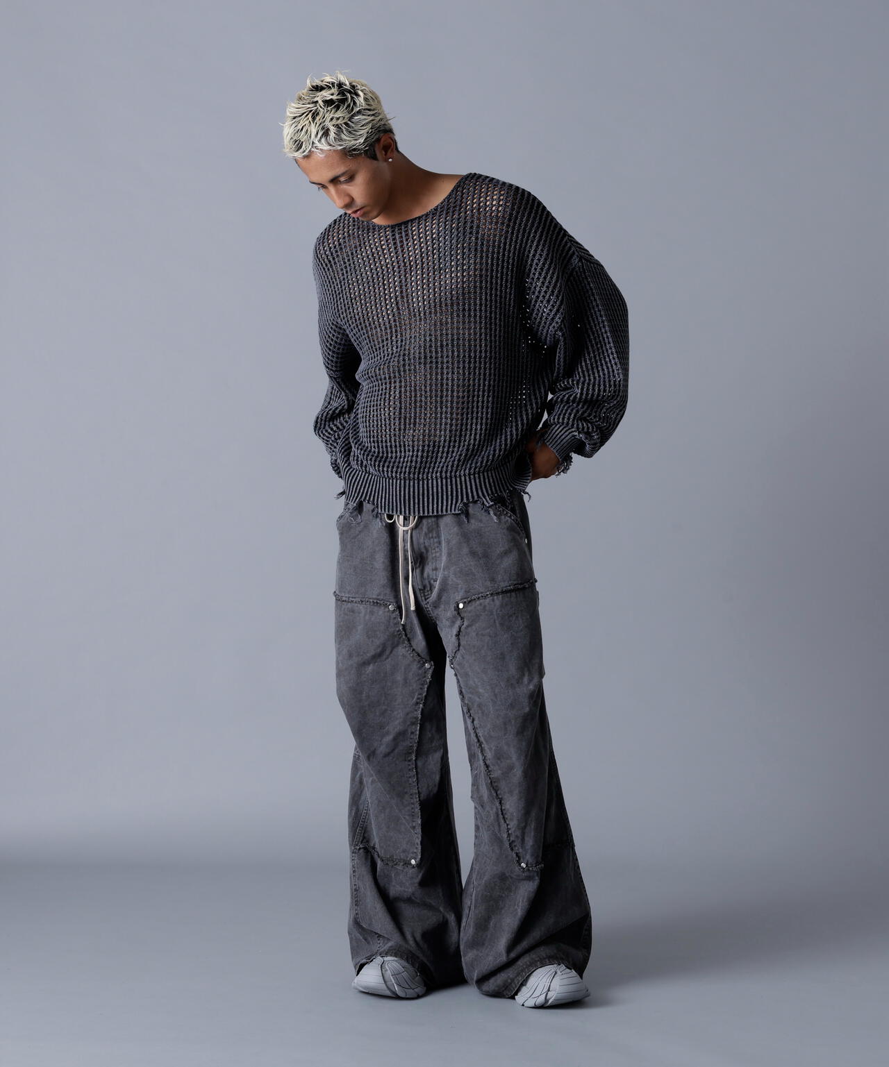 DankeSchon/ダンケシェーン/PIGMENT TWILL W-KNEE PANTS