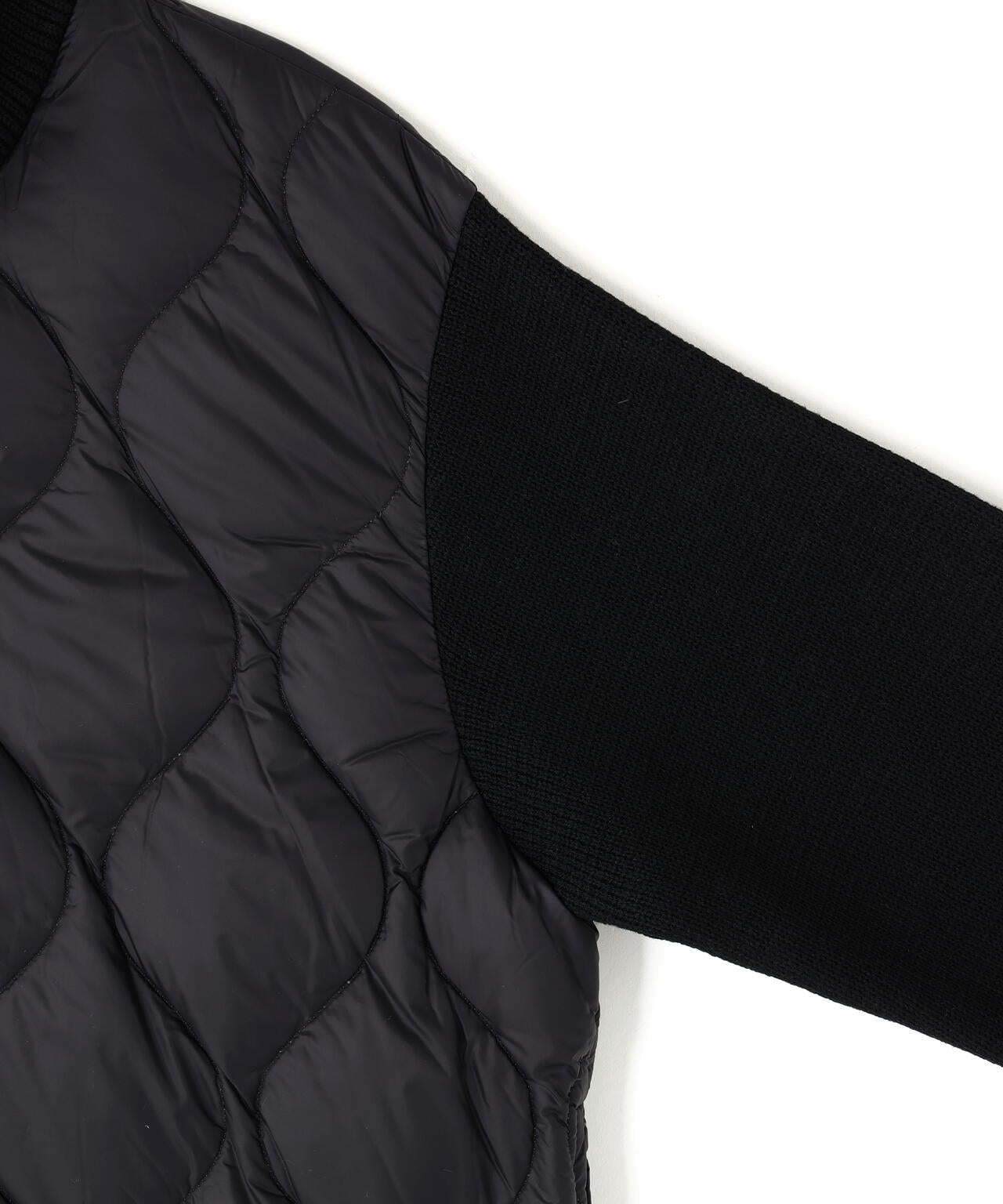TAION/タイオン/MILITARY HI NECK KNIT＋DOWN JACKET SOFT SHELL【WOMEN】