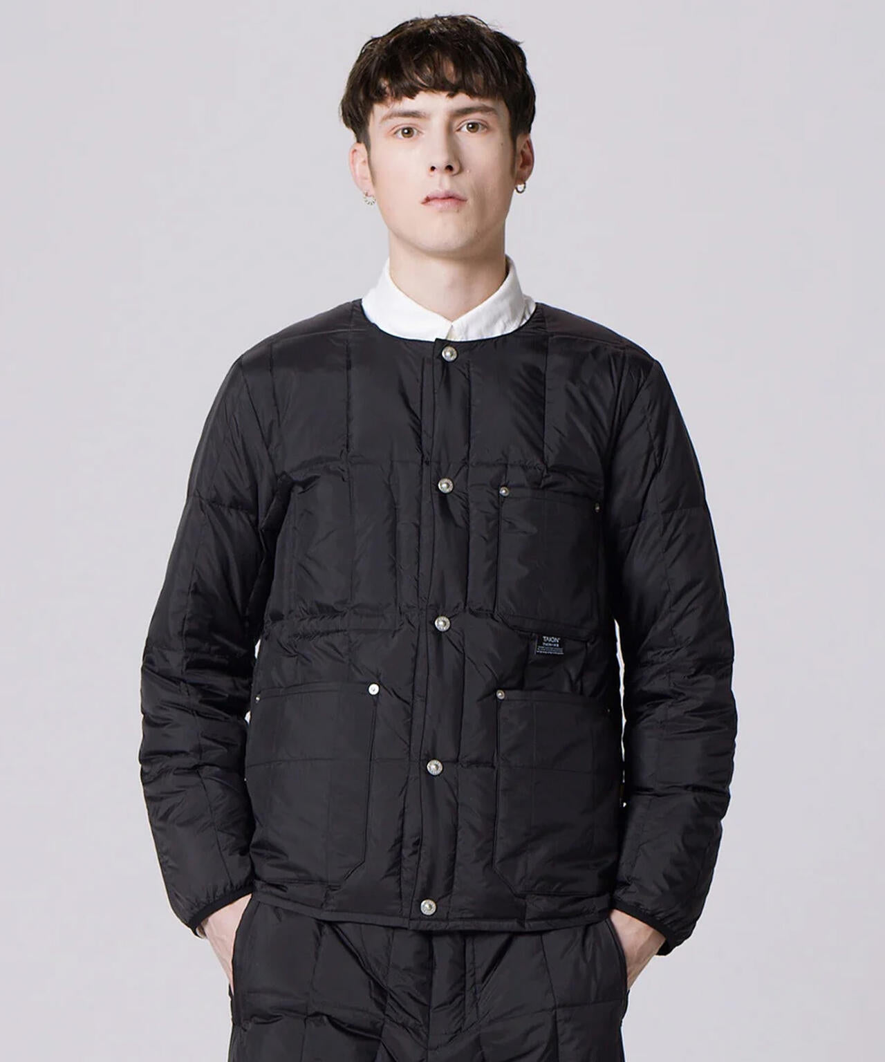 TAION/タイオン/WORK CREW NECK DOWN JACKET【UNISEX】