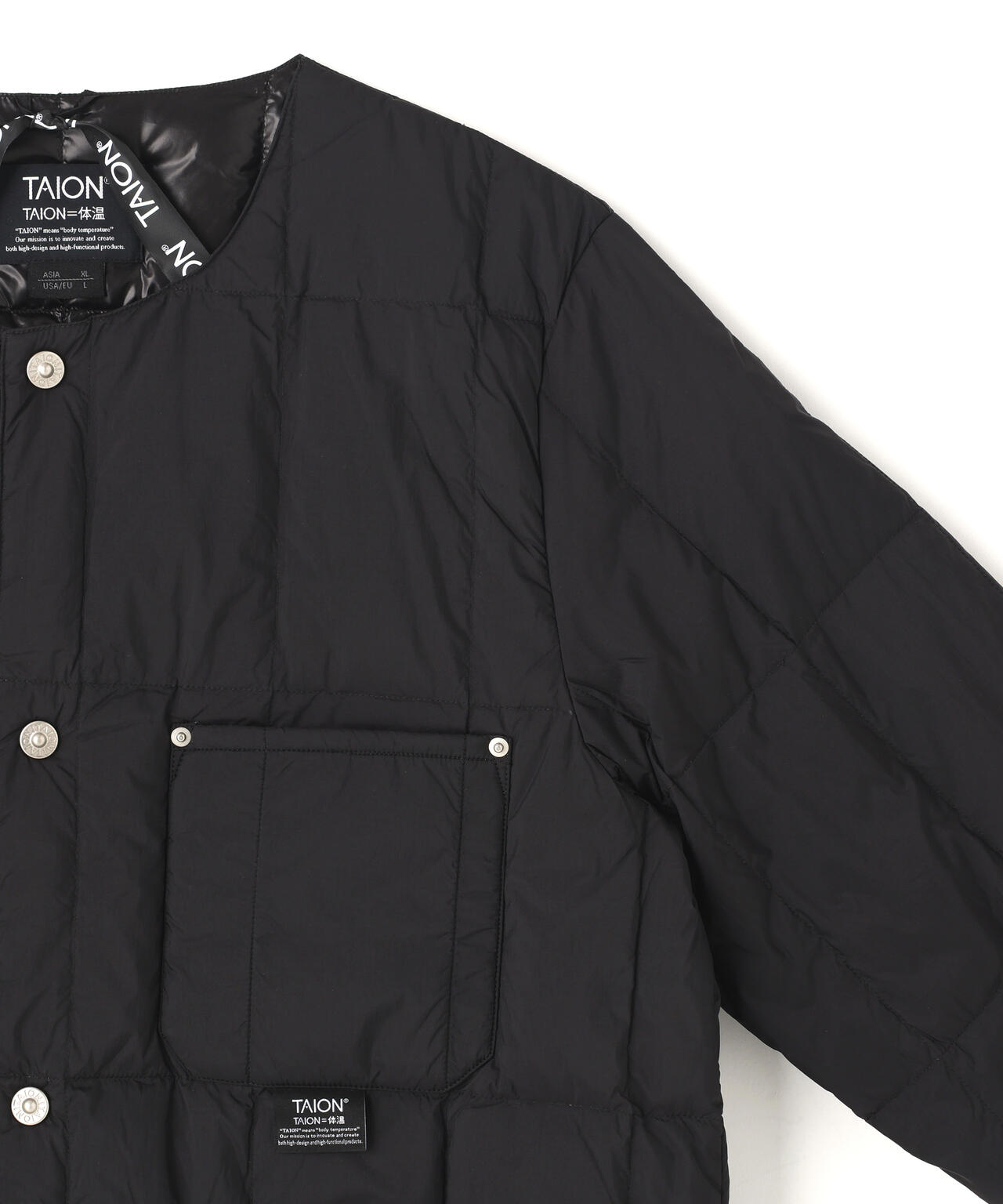 TAION/タイオン/WORK CREW NECK DOWN JACKET【UNISEX】