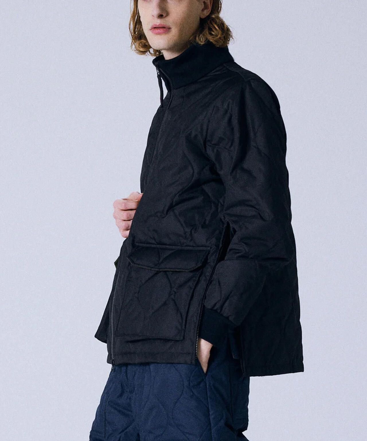TAION/タイオン/MILITARY LIB HI NECK DOWN JACKET【UNISEX】